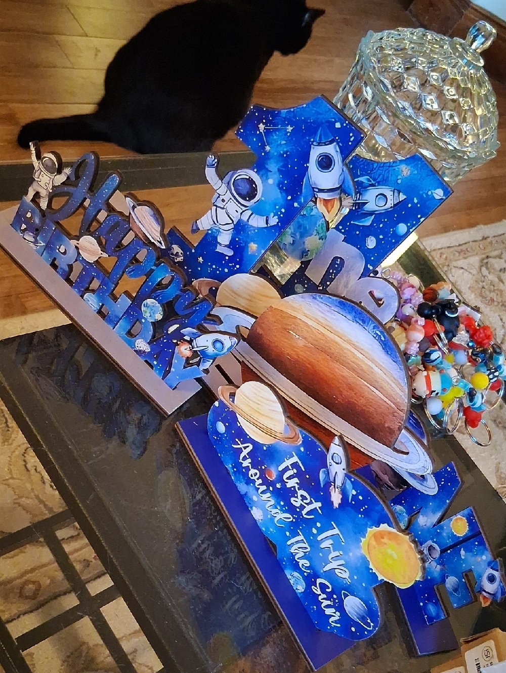 FIRST BIRTHDAY OUTER SPACE DECOR